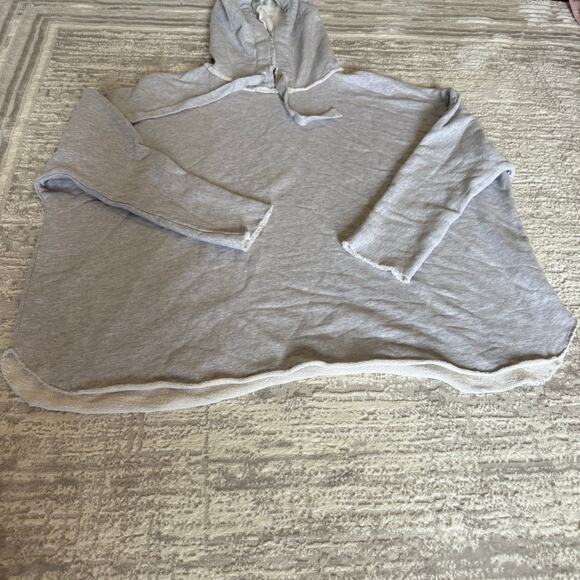NEW Frank & Eileen Kane Capelet Hoodie in Gray Melange Triple Fleece Sz L - Picture 2 of 7